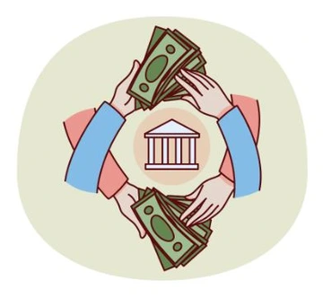 money in hands